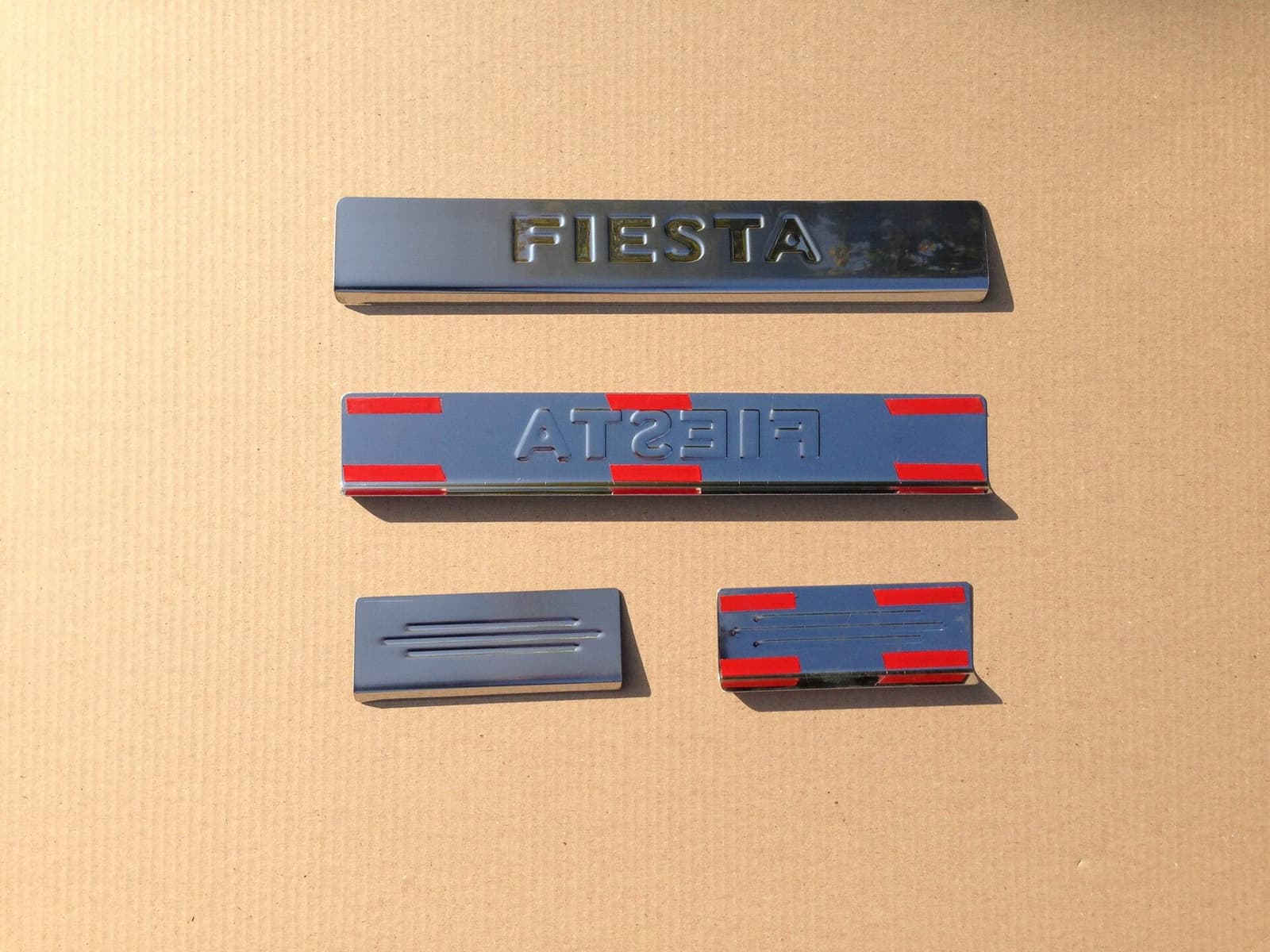 Накладки на пороги Ford Fiesta 2004-2010 (нержавіюча сталь) 4