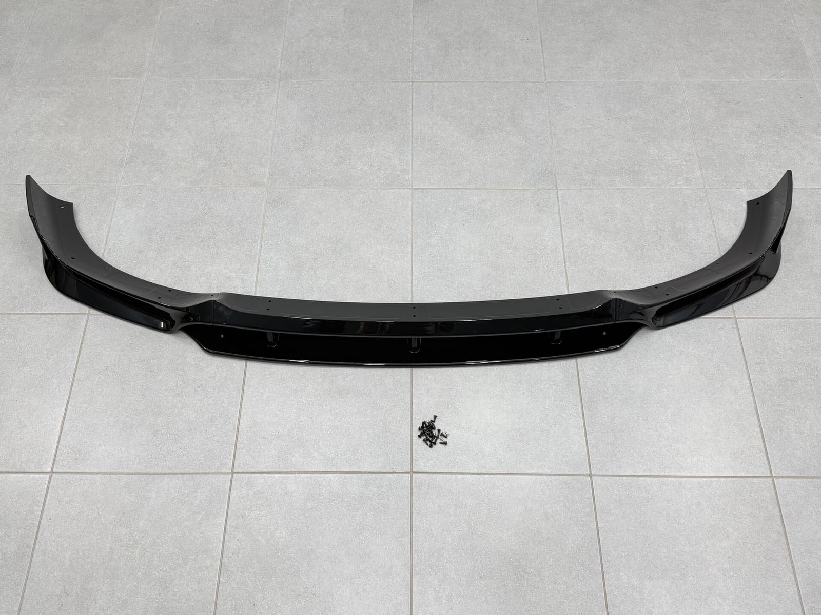 Юбка переднього бампера M paket Paradigm Black Knight для BMW X6 G06 2018-2022, колір чорний глянець 5
