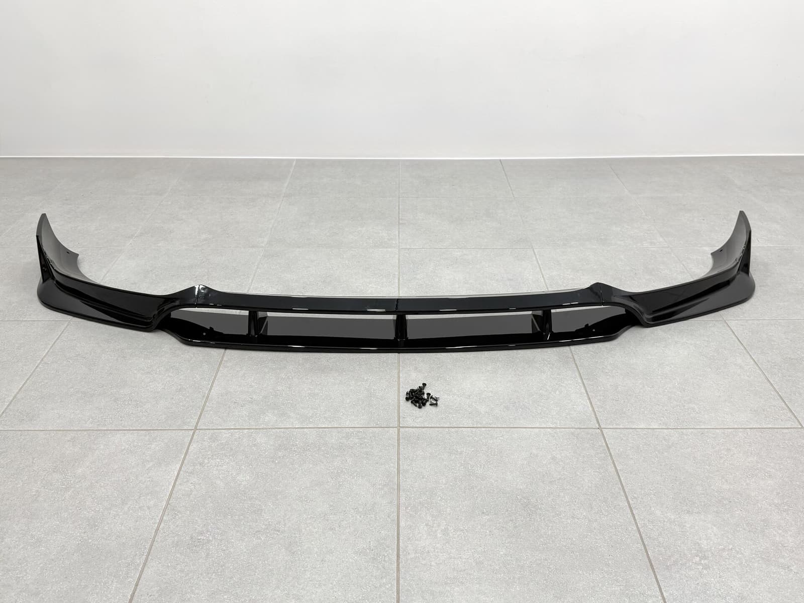 Юбка переднього бампера M paket Paradigm Black Knight для BMW X6 G06 2018-2022, колір чорний глянець 6