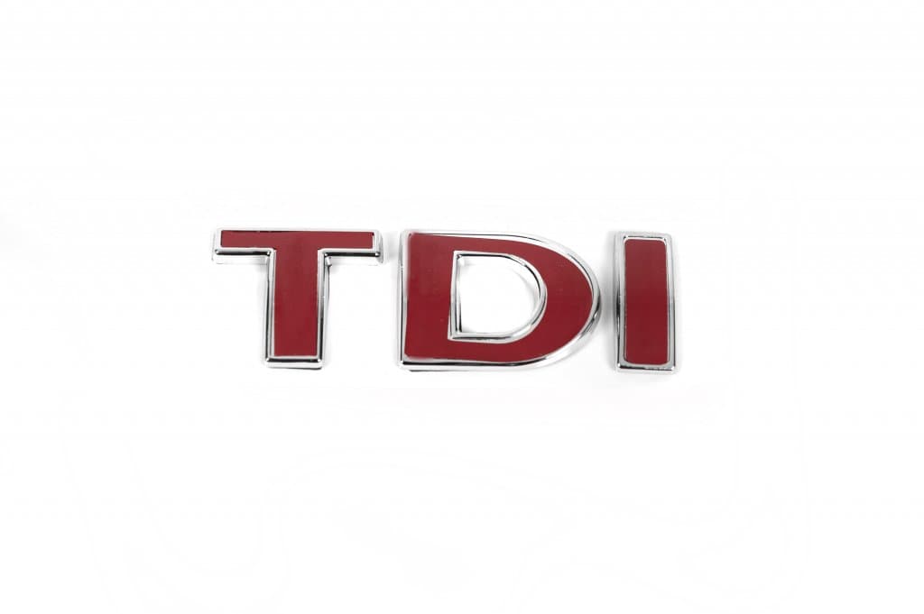 Напис Tdi Під оригінал, Червоні DІ 6