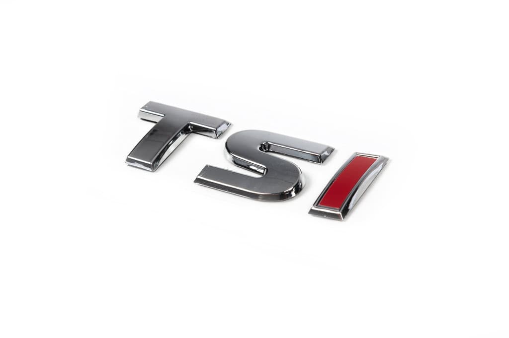 Напис TSI (косою шрифт) TS - хром, I - червона 5