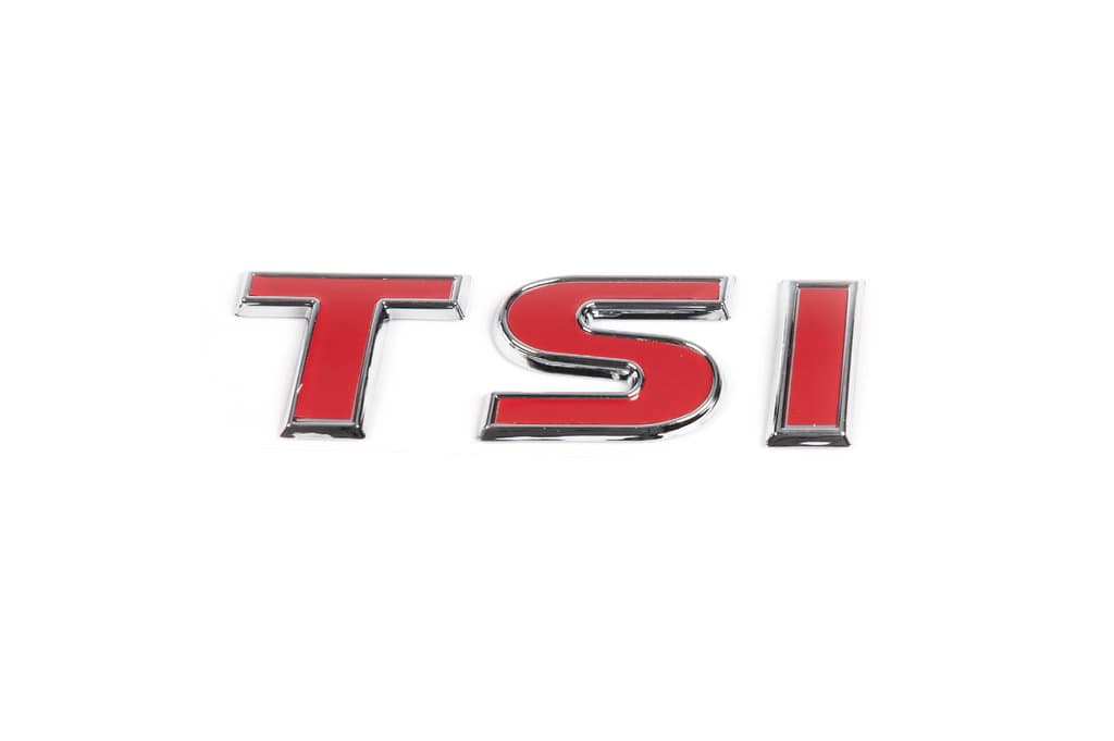 Напис TSI (косою шрифт) TS - хром, I - червона 6