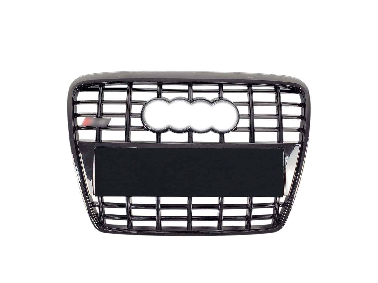 Решітка радіатора Full Black (в стилі S6) без PDC ПОШКОДЖЕНА на Audi A6 C6 2004-2011 року