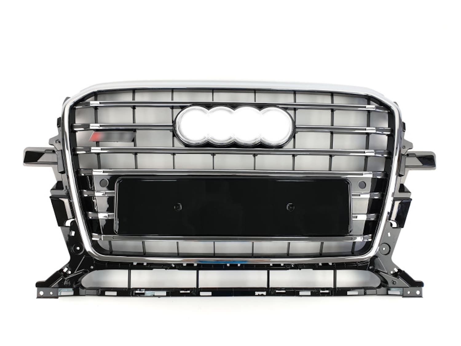 Решітка радіатора Chrome Black (в стилі SQ5) ПОШКОДЖЕНА №2 на Audi Q5 8R 2012-2016 року
