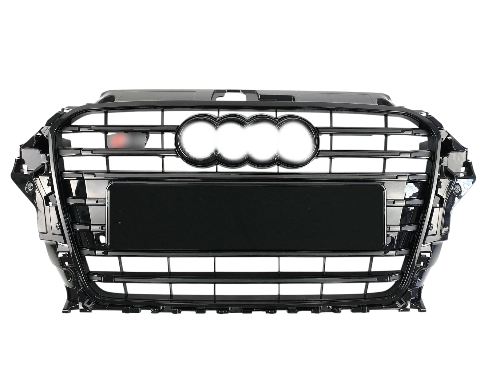Решітка радіатора Full Black (в стилі S3) ПОШКОДЖЕНА №2 на Audi A3 8V 2012-2016 року