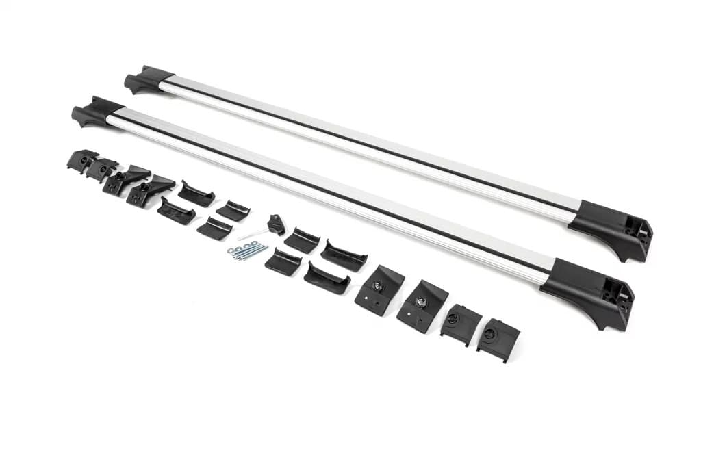 Багажник (поперечини) на звичайні рейлінги без ключа Flybar V1 (2 шт) до 140 см, Сірий 4