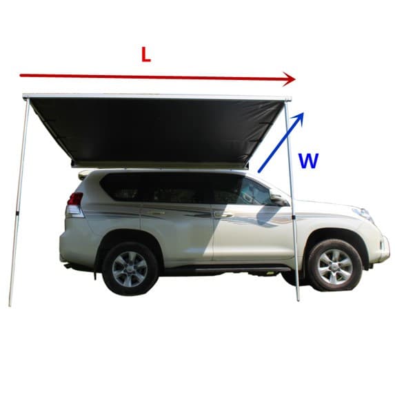 Автомобільна маркіза в алюмінієвому корпусі (Niken) 2.5 x 2.5 м 5