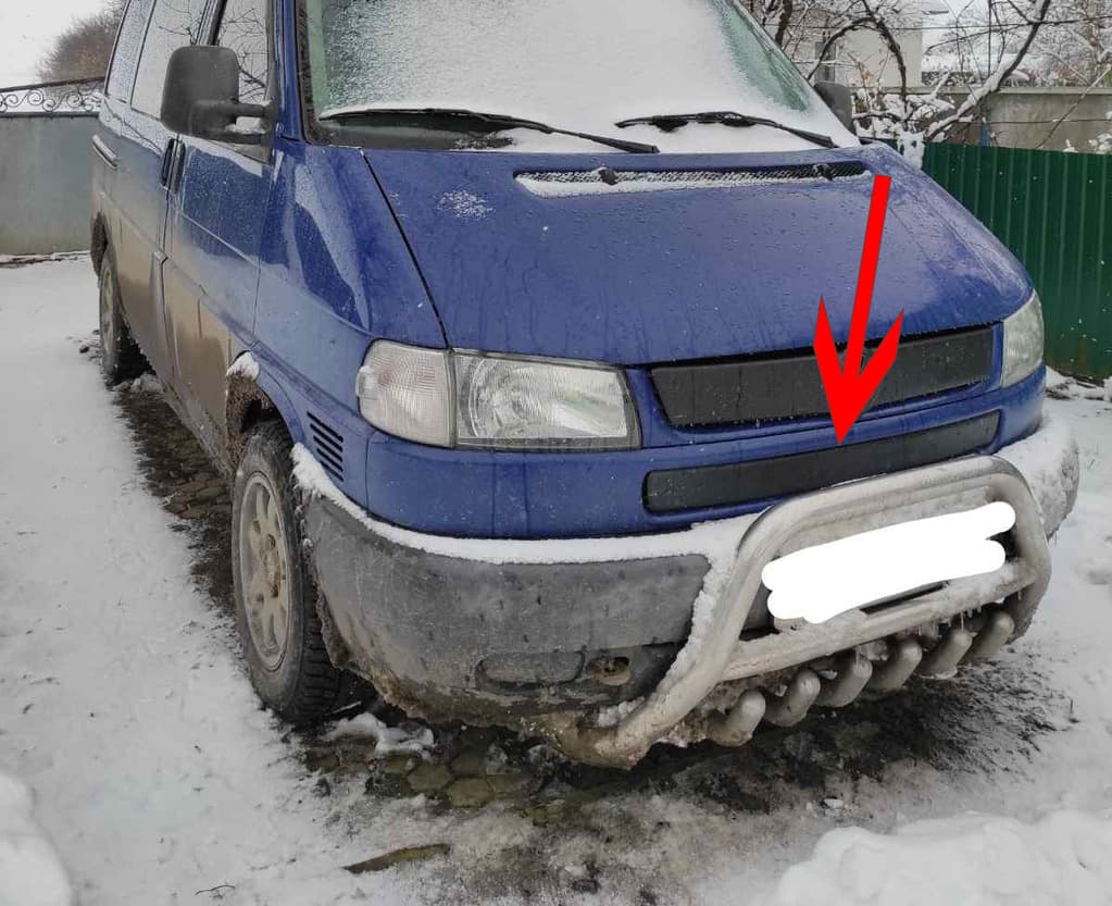 Нижня накладка на решітку Матова на косу морду