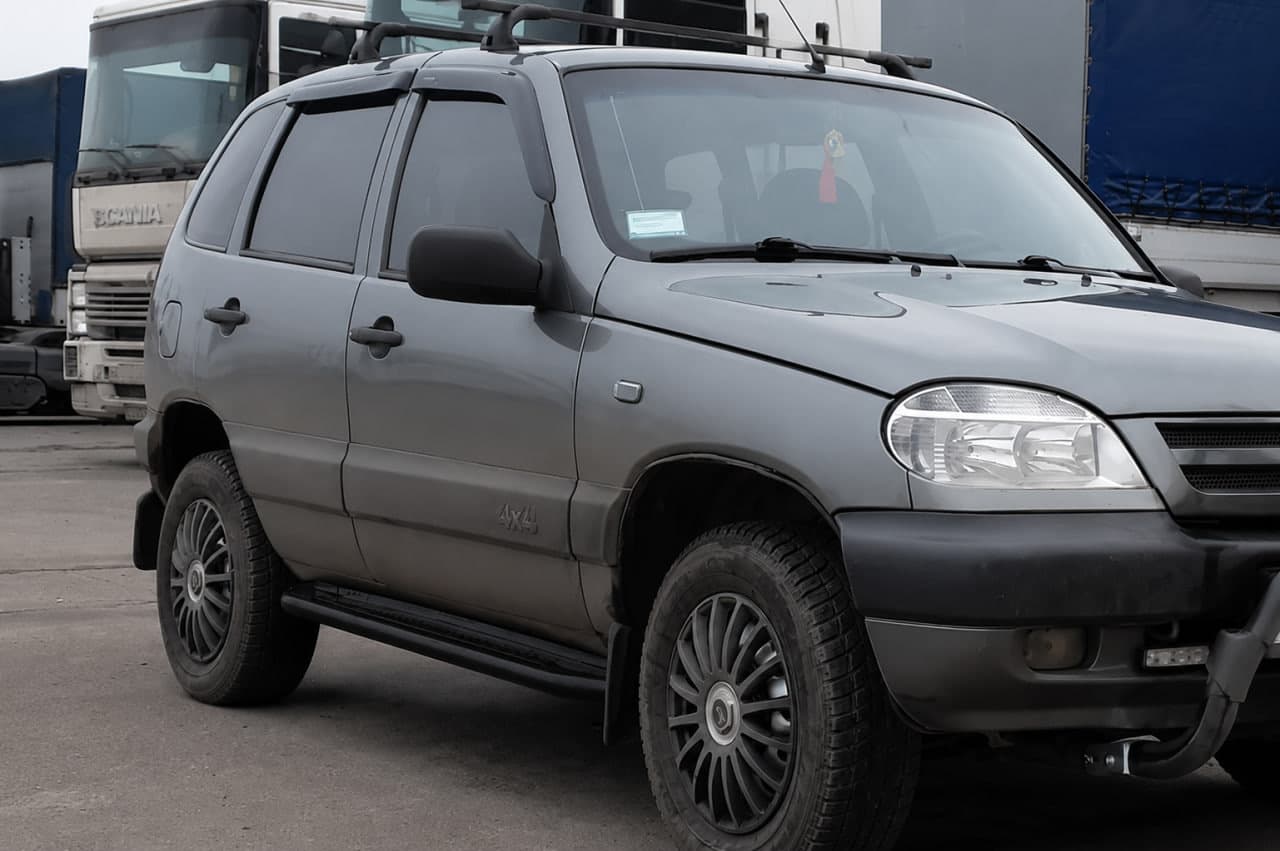 Бокові пороги Premium Black (2 шт., нерж) Ø60 2