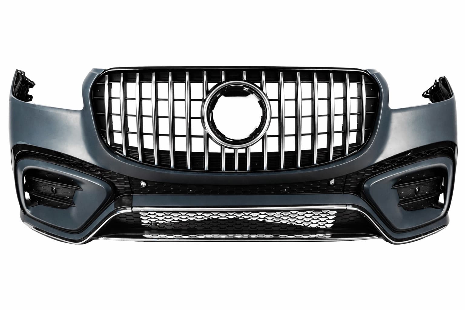 Передній бампер GLS450 в зібраному вигляді з решіткою GT Panamericana (2025-Design)