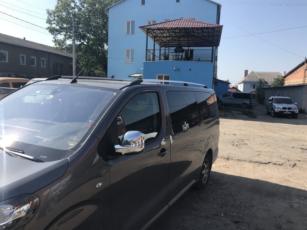 Рейлінги Хром Довга база, металева ніжка 2