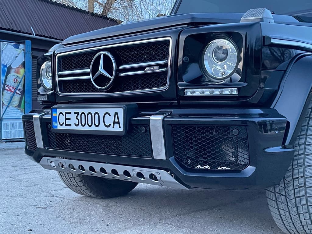 Передній бампер AMG G63/G65 (в зборі) G65 (чорна сітка)