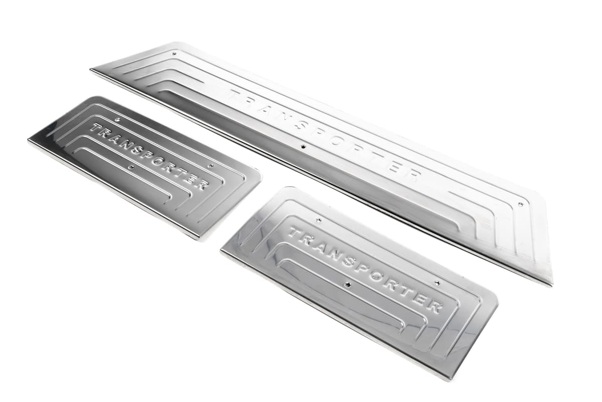 Накладки на внутрішні пороги (OmsaLine, нерж) 3 двері, OmsaLine - Італійська нержавійка