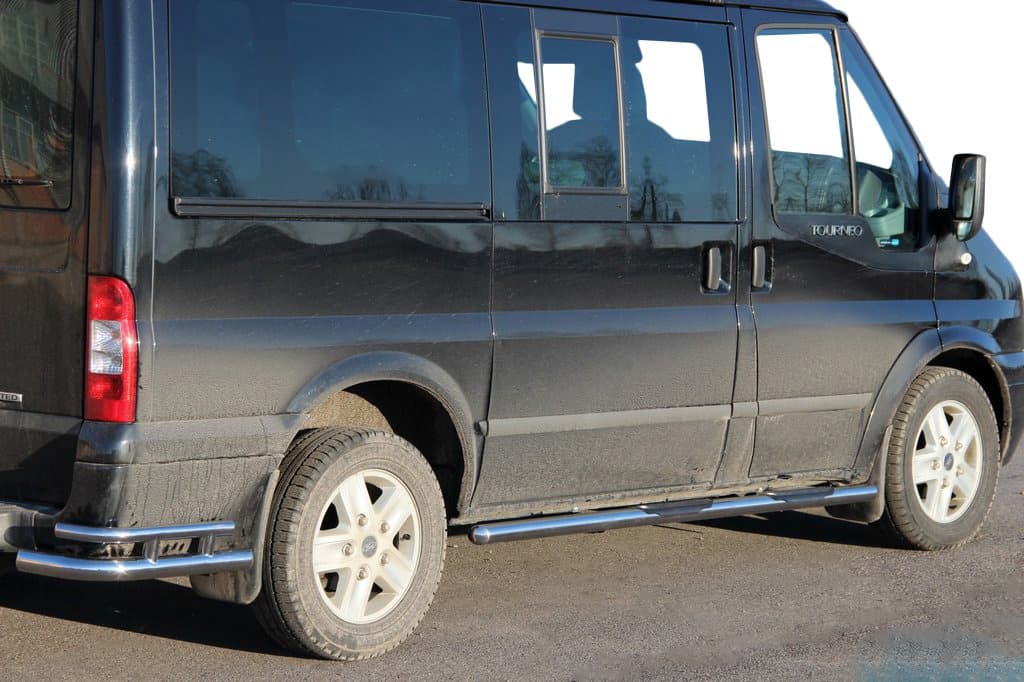 Бічні труби BB002 (2 шт., нерж.) 60 мм, L2 (середня)
