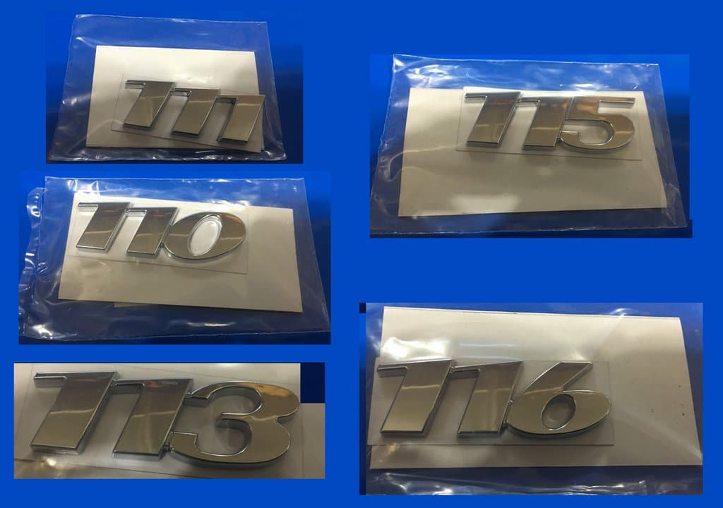 Напис 110, 111, 113, 115, 116 (в асортименті) 111, під оригінал