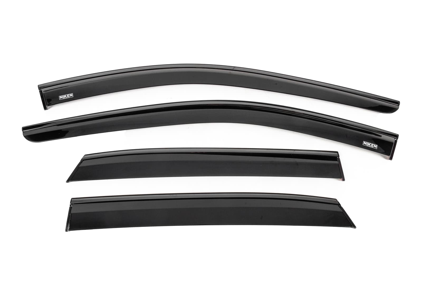 Вітровики з чорним молдингом Niken Luxury (4 шт)