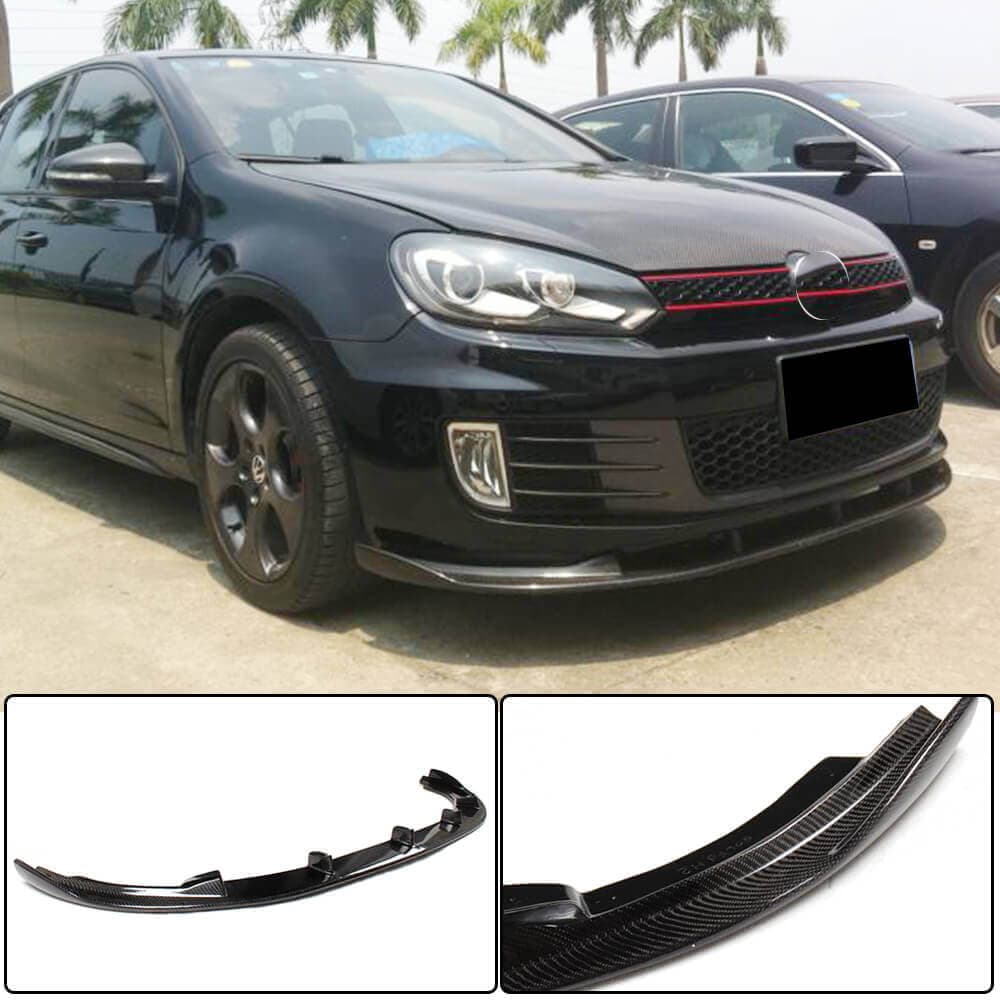 Накладка на передній бампер Lip V2 (для GTI HB 2010-2013, Карбон)