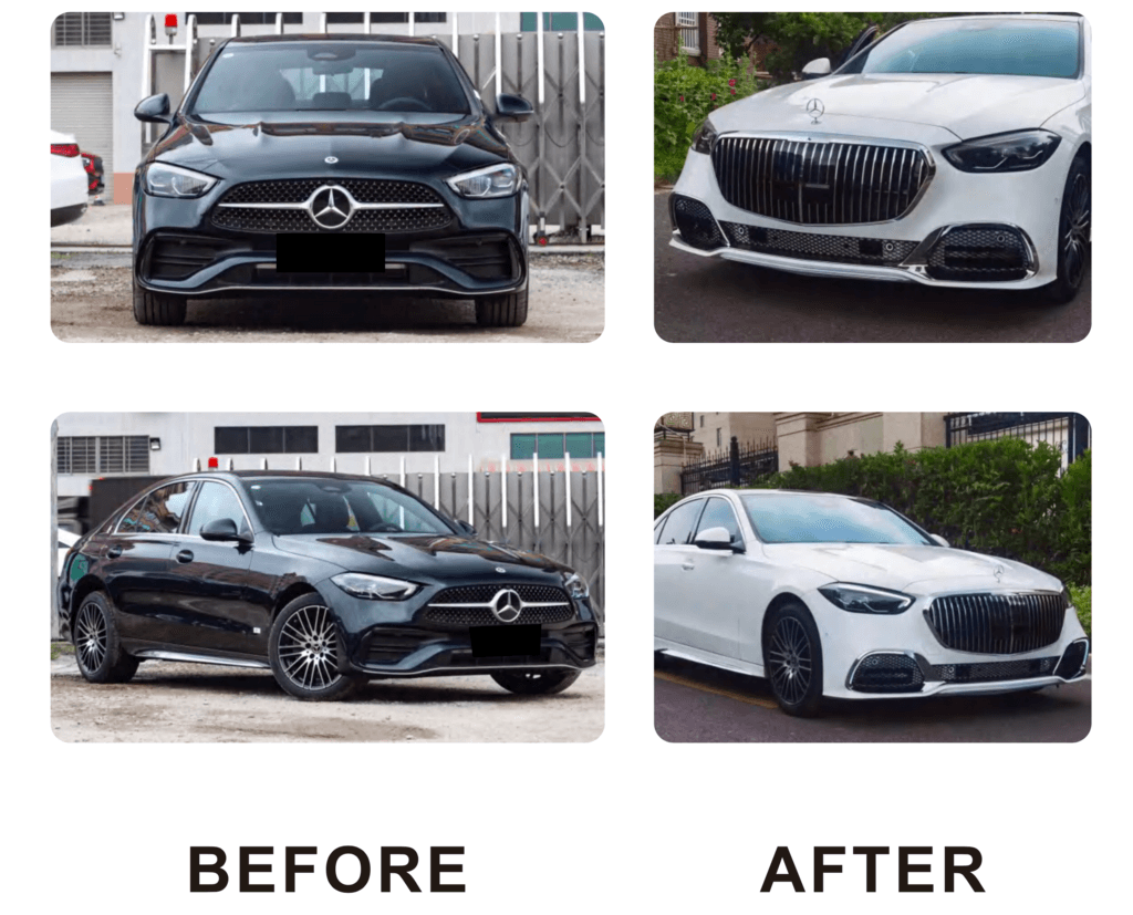 Передній бампер в зібраному вигляді (Maybach)