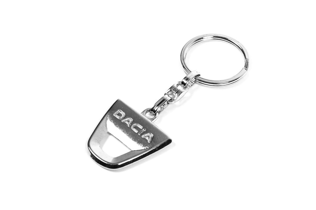 Металічний брелок з логотипом Dacia 2