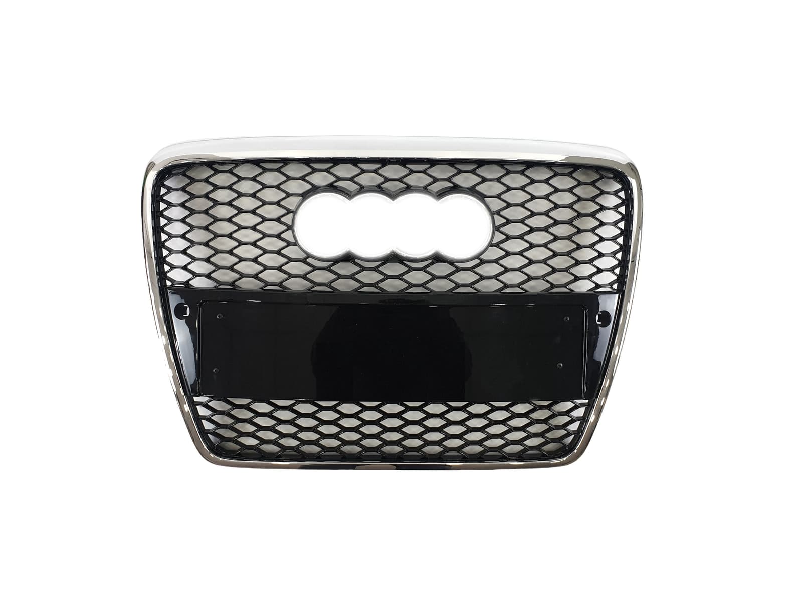 Решітка радіатора Chrome Black (в стилі RS6) під PDC на Audi A6 C6 2004-2011 року
