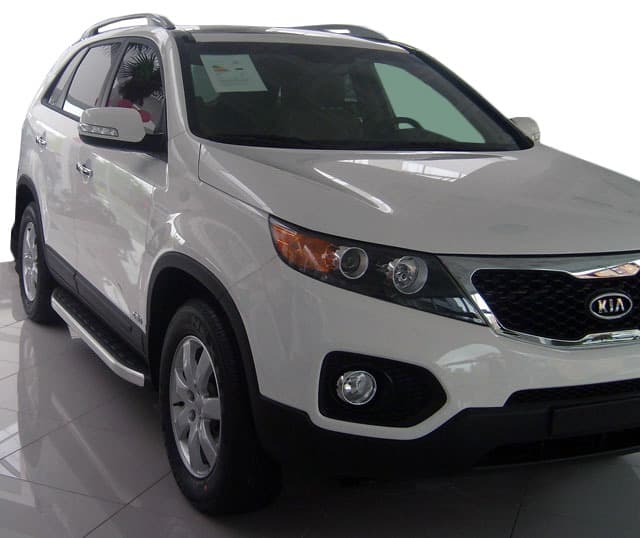 Бокові пороги Fullmond (2 шт., алюм.) 2010-2013