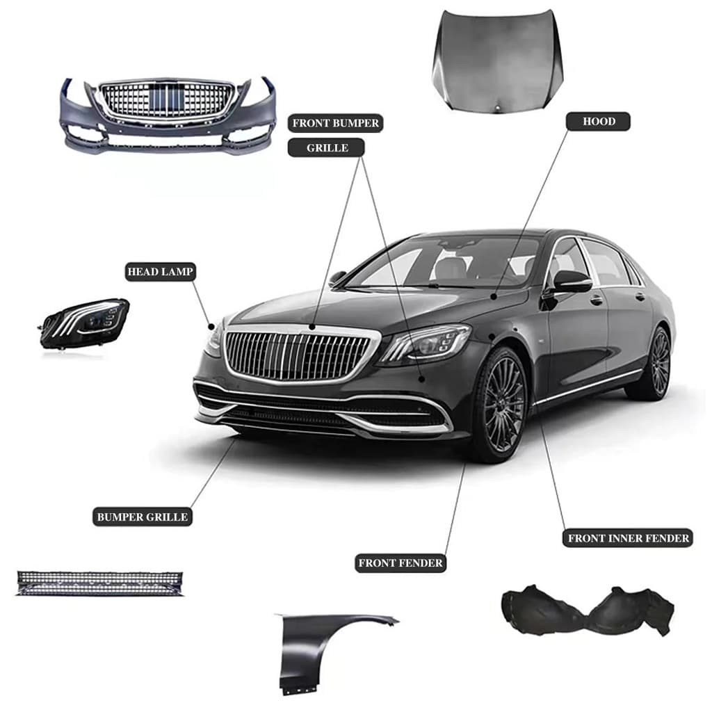 Комплект рестайлінгу в X222 Maybach S600 3