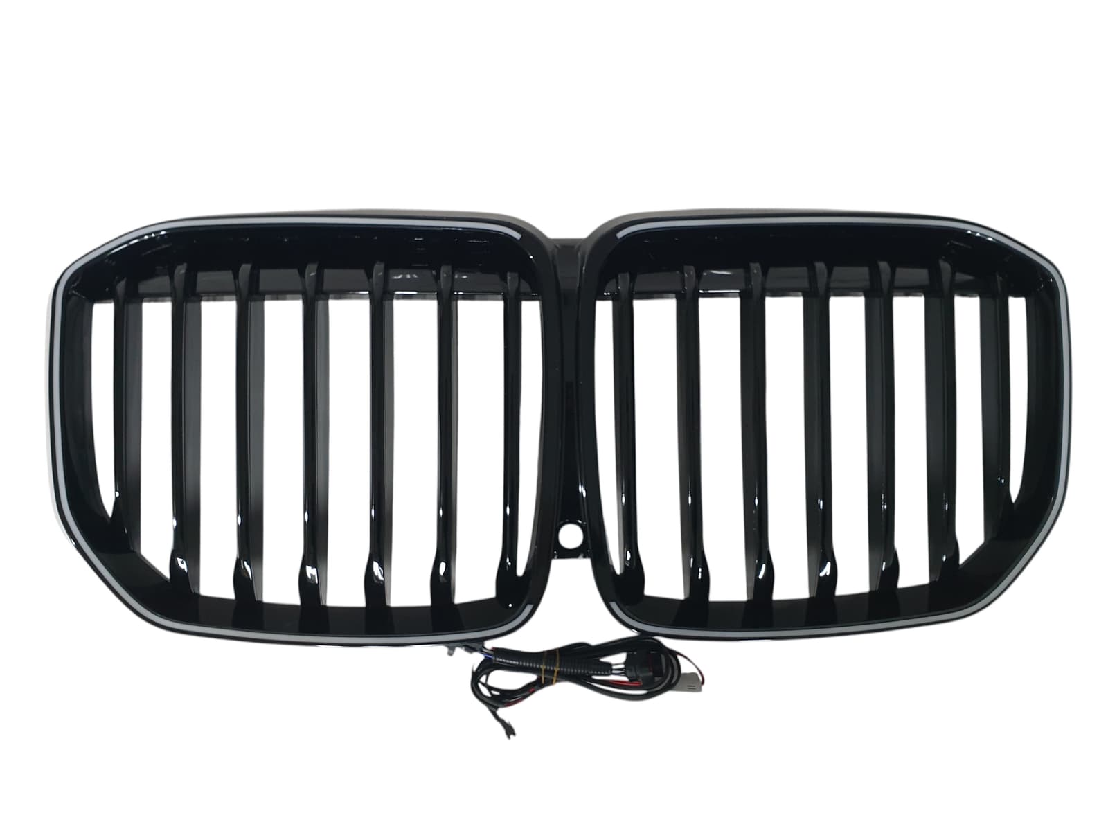 Ніздрі Чорний глянець LED (Iconic Glow) 1bar на BMW X7 G07 2018-2022 року 3