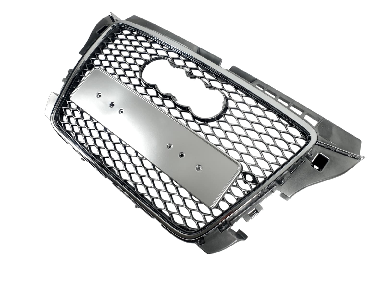Решітка радіатора Silver Chrome (в стилі RS3) на Audi A3 8P 2008-2012 року 3