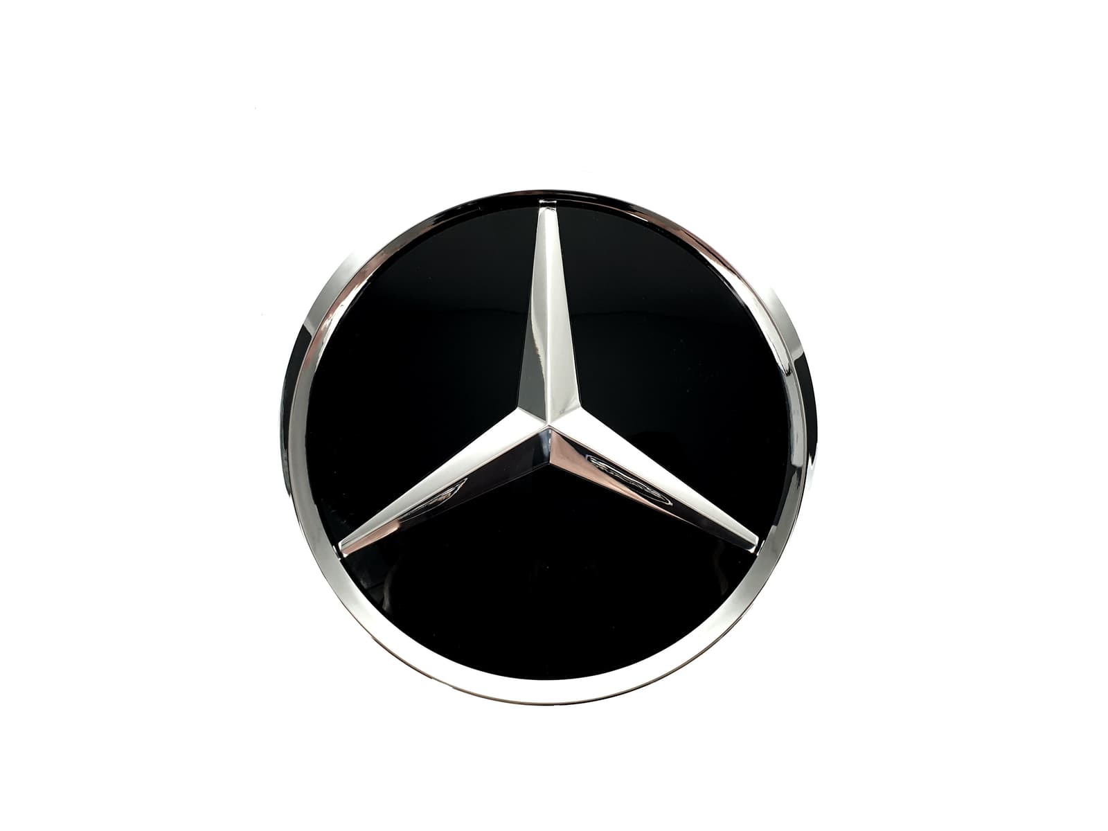 Логотипи Chrome скляний (муляж дистроніка) на Mercedes-Benz C-Class W205 2014-2018 року