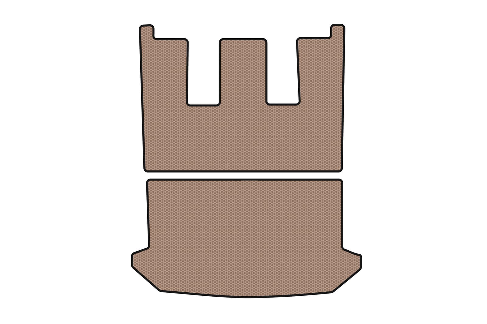 Гумовий килимок в багажник Carsuit V1 (Бежевий)