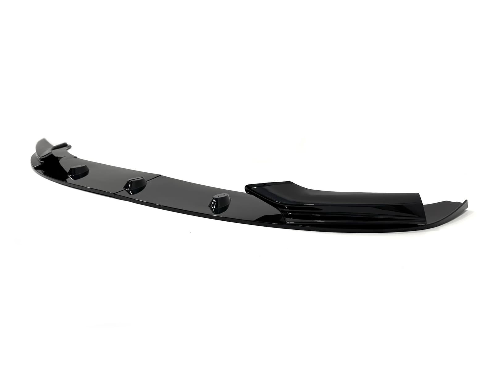 Спідниця накладка переднього бампера M-Performance BMW 5 series F10 F11 2010-2016 ABS пластик, колір чорний глянець