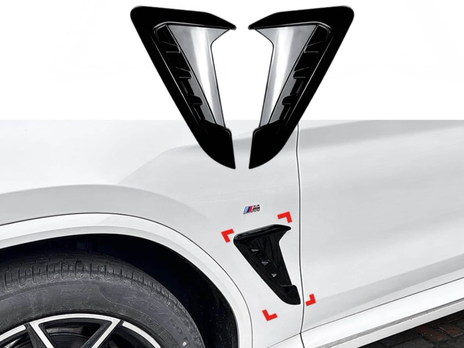 Зябра на крила BMW X3 G01 / X4 G02 2018 - 2шт.