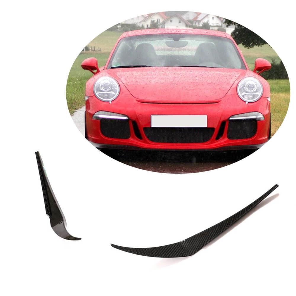 Накладки на передній бампер V1 (для GT3 (RS) 2014-2015, Карбон)