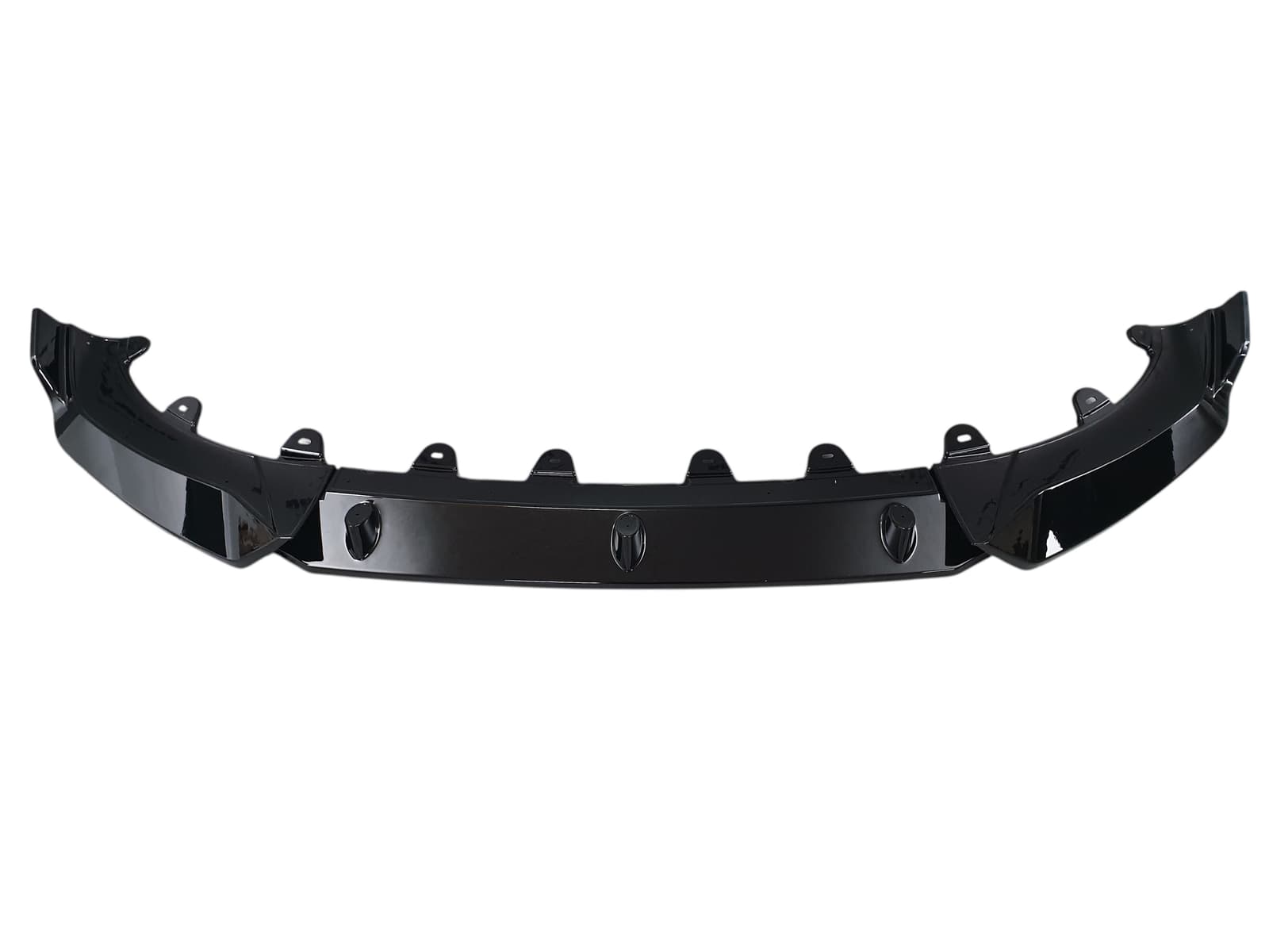 Губа (переднього бампера) Чорний глянець V2 на BMW X3 G01 2022-2024 року 2