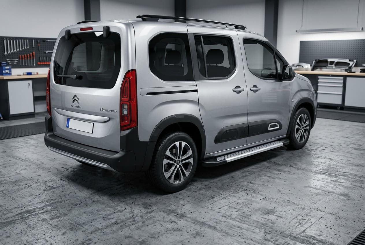 Бокові пороги New Vision Grey (2 шт., алюміній) Довга база
