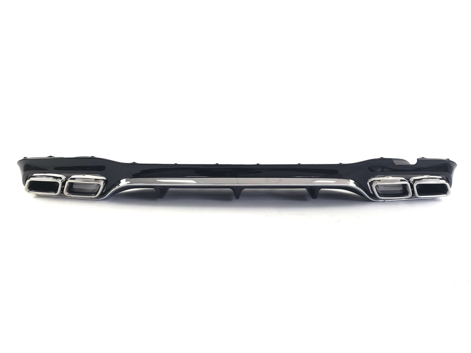 Дифузор (заднього бампера) Chrome Black / Chrome Pipe (стиль E63) AMG на Mercedes-Benz E-Class W213 2016-2020 року 2