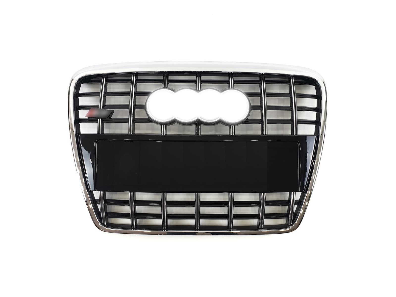 Решітка радіатора Chrome Black (в стилі S6) без PDC на Audi A6 C6 2004-2011 року