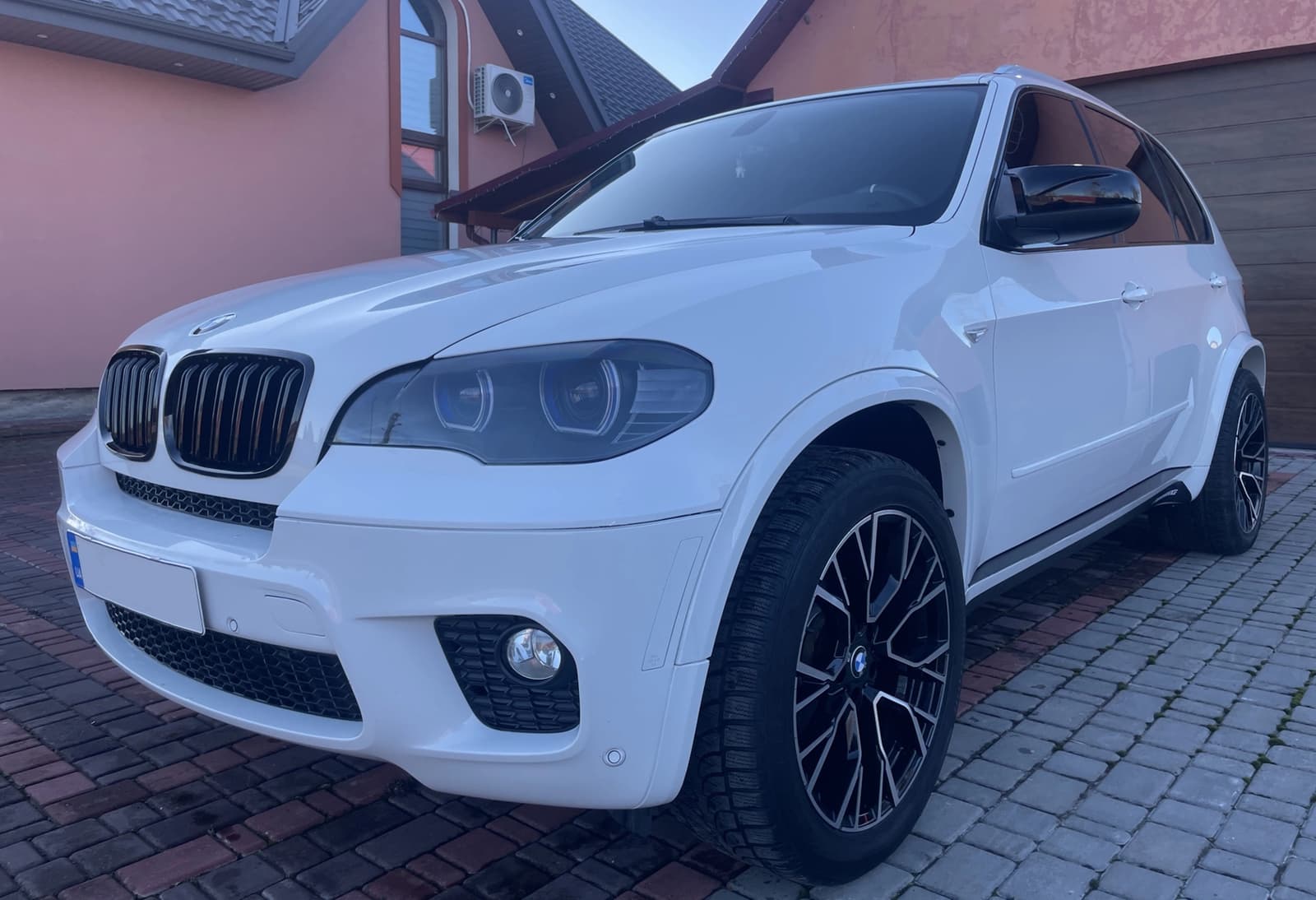 R22 Chrome Black (різноширокі) Диски на BMW X5 F15 2013-2018 року 5