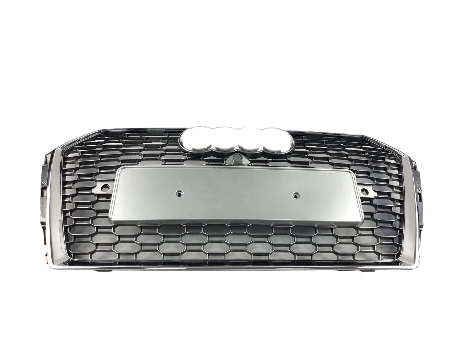 Решітка радіатора Silver Chrome (в стилі RS4) на Audi A4 B9 2015-2019 року 2