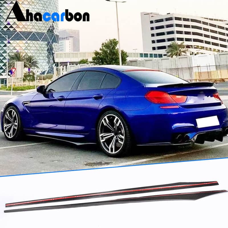 Накладки на пороги V1 (для F06 M-Sport, Карбон)