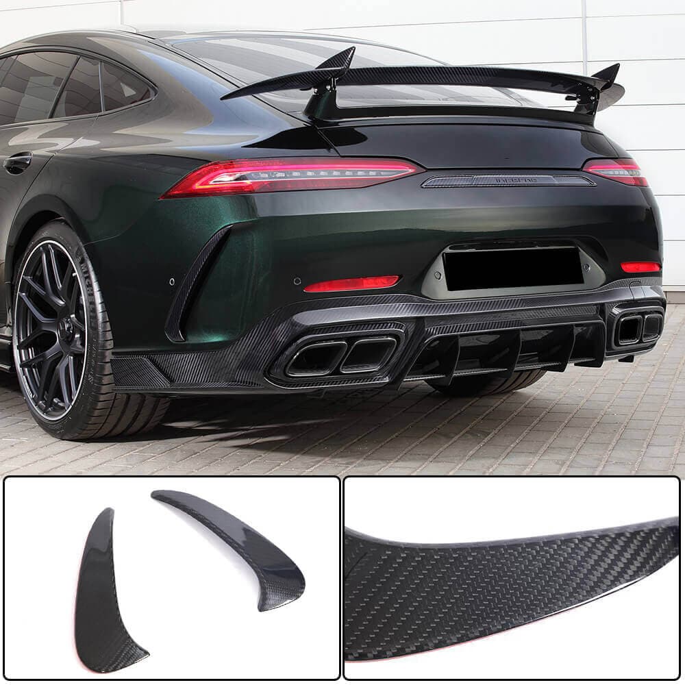 Накладки на задній бампер V1 (для GT63 2018-2022, Карбон)