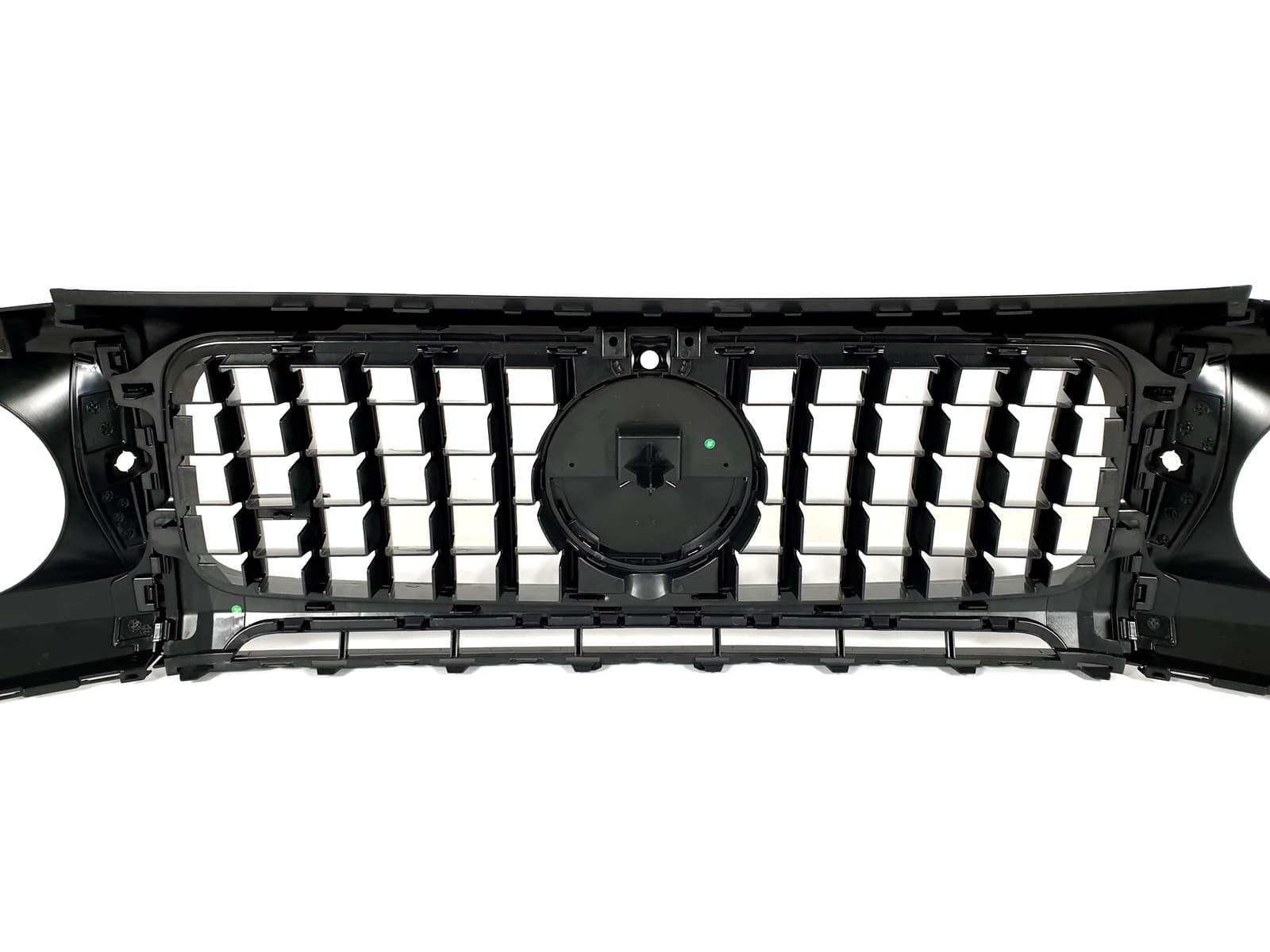 Решітка радіатора Full Black + рамки на фари GT на Mercedes-Benz G-Class W463 2018-2025 року 6