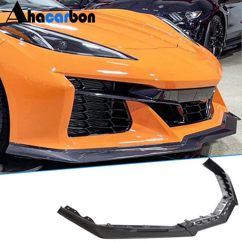 Накладка на передній бампер Lip (для Z06, 2020-2024, Карбон)