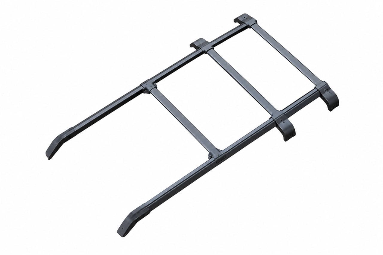 Рейлінги з перемичками чорні OEM V2 (Алюміній)