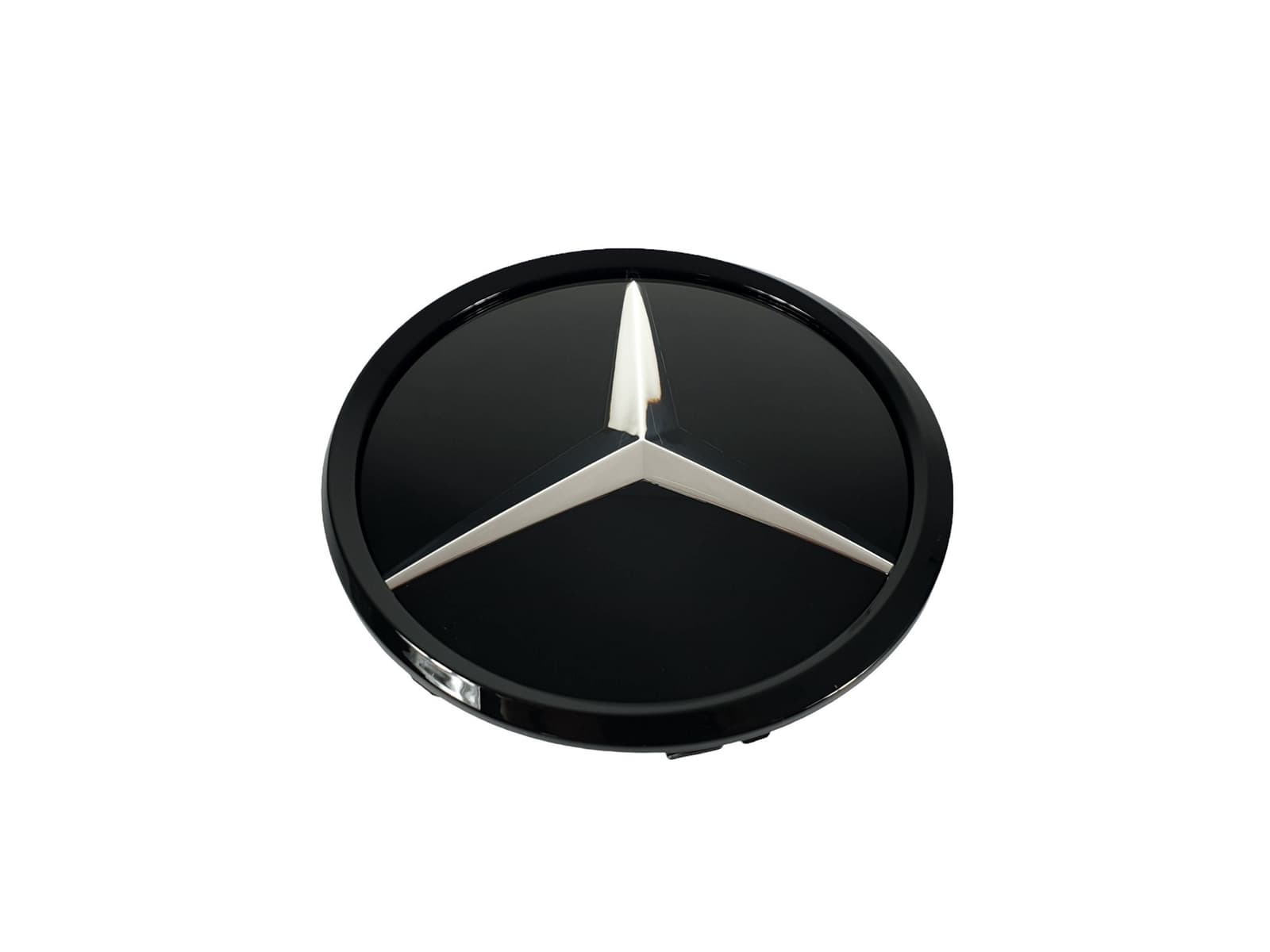 Логотипи Chrome Black скляний (муляж дистроніка) на Mercedes-Benz C-Class W205 2014-2018 року 2