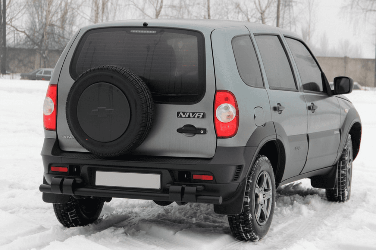Задня дуга AK015 Black (нерж.)
