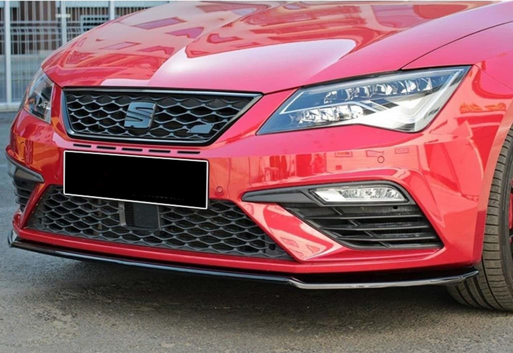 Передня Lip накладка (Cupra, 2017-2020, чорний глянець)