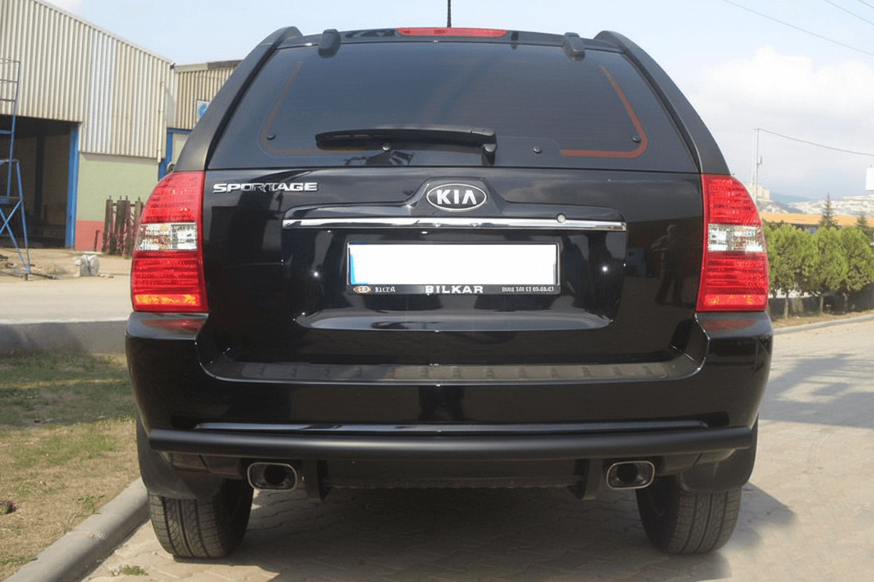 Задня дуга AK002 Black (нерж.)