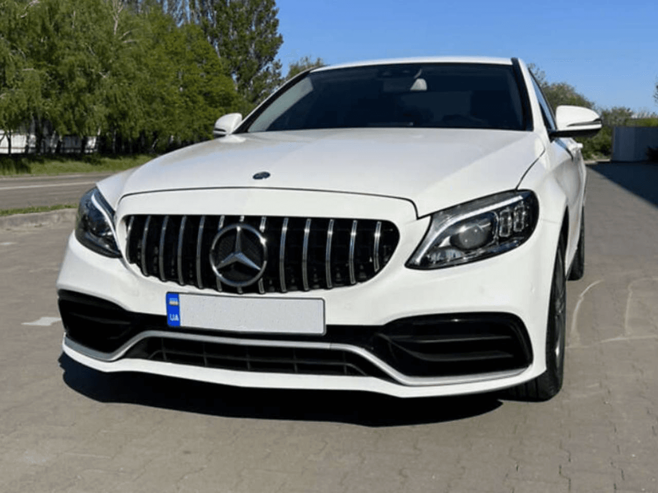 Бампер передній Mercedes C-class W205 у стилі C63 AMG рестайлінг 2019-2021