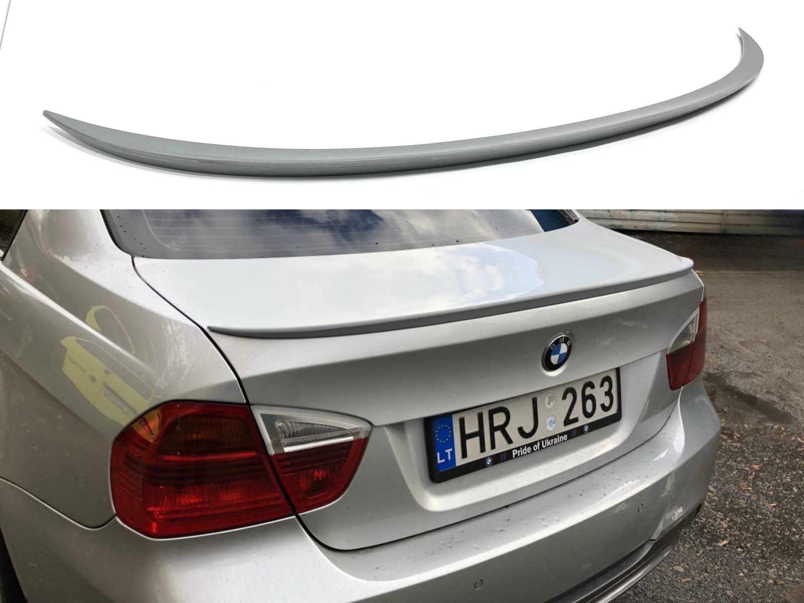 Спойлер-ліп багажник BMW 3 series E90 2005-2011 ABS пластик під фарбування
